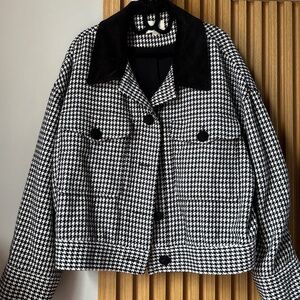 Sezane Erwann Jacket Pied De Poule - Size 44